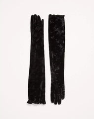 VLogo Signature Long Chenille Gloves