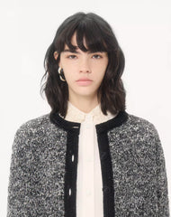 Linen And Lurex Knitted Jacket