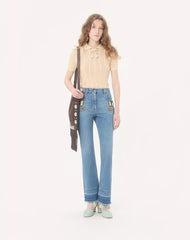 Embroidered Cotton Knit Polo