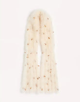 Valentino Feathers Scarf With Turkey And Pheasant Feathers