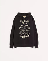 Cotton Sweatshirt With Le Chat De La Maison Patch