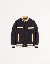 Cotton Tweed Bomber Jacket