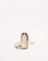 Small Rockstud Grainy Calfskin Crossbody Bag