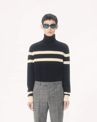 Valentino High-Neck Wool Jumper With VLogo Embroidery