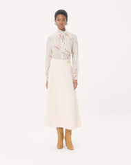Crepe Couture Midi Skirt