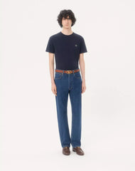 Valentino Cotton T-Shirt With VLogo Embroidery