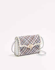 Valentino Garavani Rockstud Small Shoulder Bag In Woven Fabric