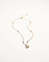 Vlogo Signature Necklace In Metal, Pearl And Swarovski® Crystals