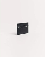 Rockstud Grainy Calfskin Cardholder