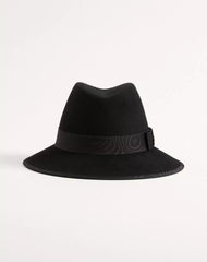 VLogo Signature Felt Hat With Moiré Ribbon