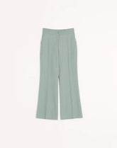 Light Diagonal Wool Trousers