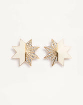 Pas Plus Earrings In Metal, Enamel And Swarovski® Crystals