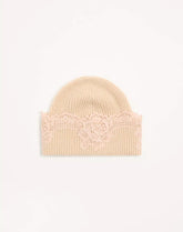 VLogo Signature Cashmere And Lace Beanie