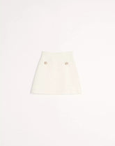 Crepe Couture Short Skirt