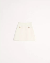 Crepe Couture Short Skirt