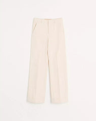 Cuffed Cotton Canvas Trousers