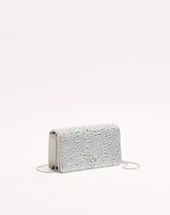 VLogo Signature Mini Shoulder Bag with Sparkling Embroidery