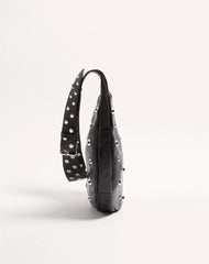 Valentino Garavani Hoboho Hobo Bag In Chevron-Patterned Nappa Leather With Studs