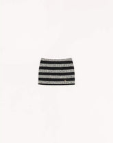 Mini Skirt In Maxi Stripe Tweed
