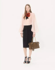 Valentino Garavani Panthea Shoulder Bag In Nappa Leather With Chevron Pattern