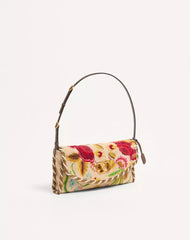 Valentino Garavani Devain Embroidered Small Shoulder Bag
