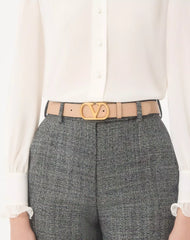 VLogo Signature Reversible Shiny Calfskin Belt - 30Mm / 1.2 In.