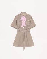 Short Dress In Vichy Cotton