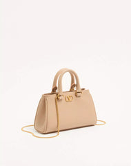 VLogo Signature Mini Bag In Grainy Calfskin