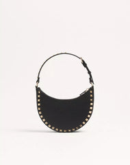 Mini Rockstud Hobo Bag In Grainy Calfskin