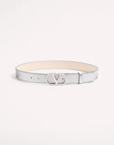 VLogo Signature Belt In Laminated Calfskin 30 Mm
