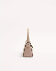 Small Rockstud Grainy Calfskin Crossbody Bag