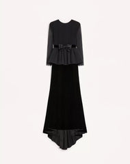Long Dress In Sablé Velvet