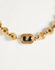 Ovalette Necklace In Resin, Enamel, Metal And Swarovski® Crystals