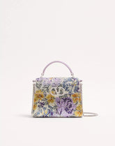 Valentino Garavani Mini Vsling Handbag With Flowerism Rhinestone Motif And Jewel Logo