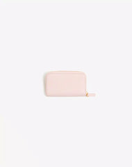Cherryfic Mini Zip Wallet In Grainy Calfskin