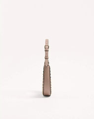 Mini Rockstud Hobo Bag In Grainy Calfskin
