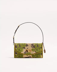 Valentino Garavani Devain Small Shoulder Bag In Jacquard Lurex Fabric