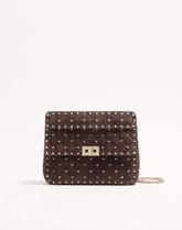 Valentino Garavani Rockstud Spike Medium Suede Bag