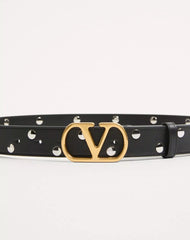 VLogo Signature Belt In Shiny Calfskin 30 Mm