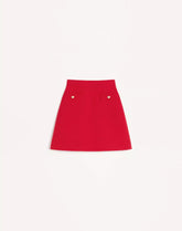 Crepe Couture Short Skirt