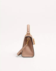 Valentino Garavani Vsling Small Handbag In Grainy Calfskin With Jewel Logo