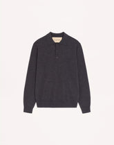 Valentino Wool Polo With VLogo Embroidery
