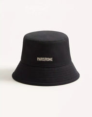 Chez Valentino Cotton Bucket Hat With Embroidery