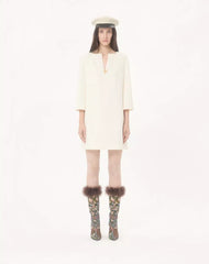 Crepe Couture Short Dress