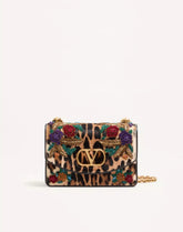 Valentino Garavani Vain Shoulder Bag In Embroidered Pony-Effect Kidskin Leather