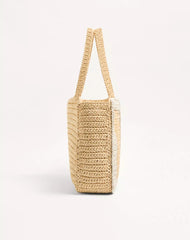 Valentino Garavani Viva Superstar Large Raffia Shopping Bag