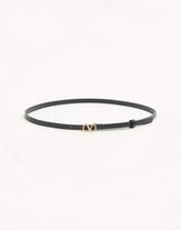 VLogo Signature Belt In Shiny Calfskin With Crystals 10 Mm