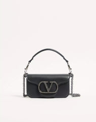 Valentino Garavani Locò Small Shoulder Bag with Jewel Logo