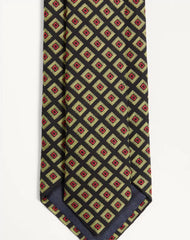 Valentie Cotton Jacquard Tie With Chamber Pattern And VLogo Signature Detail