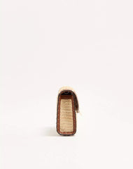 Valentino Garavani Rockstud Small Shoulder Bag In Raffia